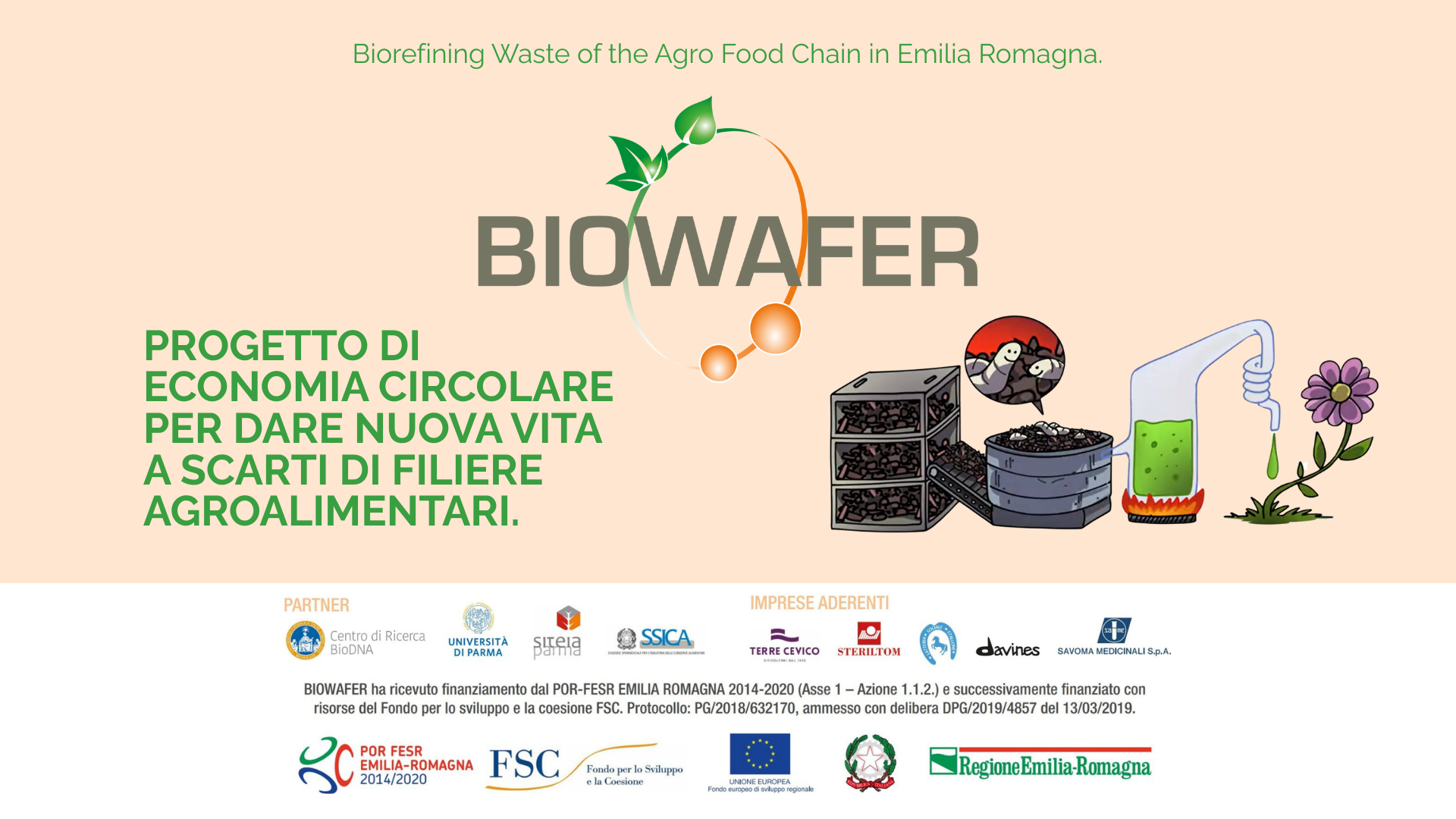 BIOWAFER – Biorefining Waste of the Agro Food Chain in Emilia Romagna.